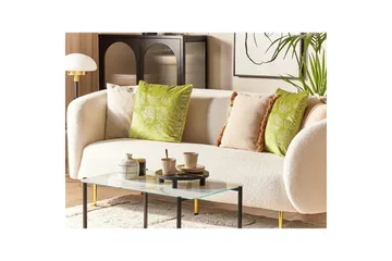 Prydnadskuddar Deliciosa set om 2 Ljusgrön/guld - Ljusgrön/guld - Textil & mattor - Kudde & kuddfodral - Prydnadskudde & soffkudde