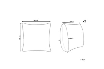 Prydnadskuddar Eustoma set om 2 - Textil & mattor - Kudde & kuddfodral - Prydnadskudde & soffkudde