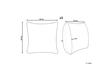 Prydnadskuddar Gynura set om 2 - Textil & mattor - Kudde & kuddfodral - Kudde utomhus