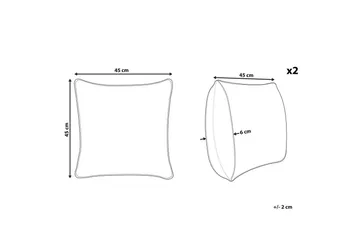Prydnadskuddar Hedera set om 2 - Textil & mattor - Kudde & kuddfodral - Prydnadskudde & soffkudde