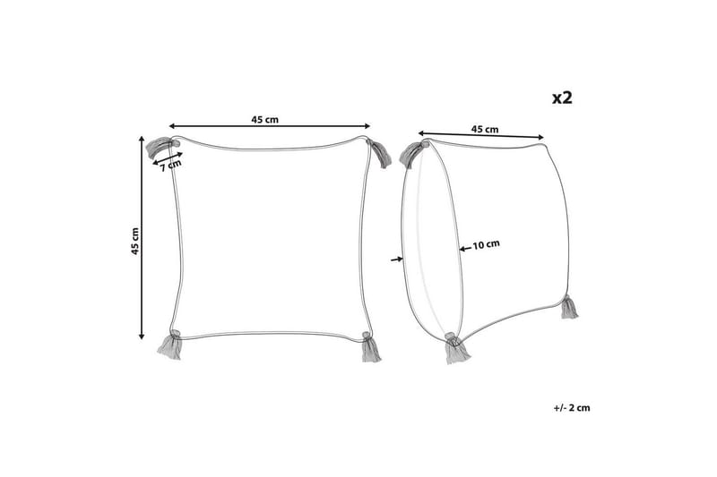 Prydnadskuddar Jacaranda set om 2 - Textil & mattor - Kudde & kuddfodral - Prydnadskudde & soffkudde