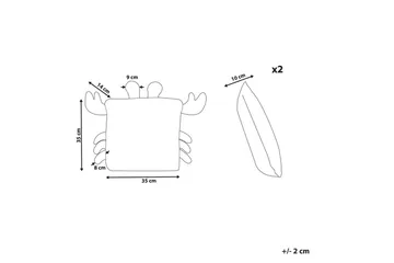 Prydnadskuddar Jargalli set om 2 - Textil & mattor - Kudde & kuddfodral - Prydnadskudde & soffkudde