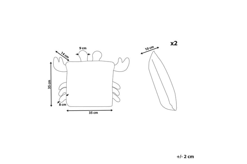 Prydnadskuddar Jargalli set om 2 - Textil & mattor - Kudde & kuddfodral - Prydnadskudde & soffkudde