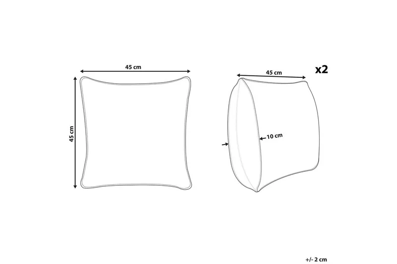 Prydnadskuddar Knautia set om 2 - Textil & mattor - Kudde & kuddfodral - Kudde utomhus