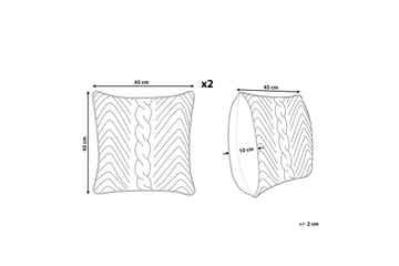Prydnadskuddar Konni set om 2 - Textil & mattor - Kudde & kuddfodral - Kudde utomhus