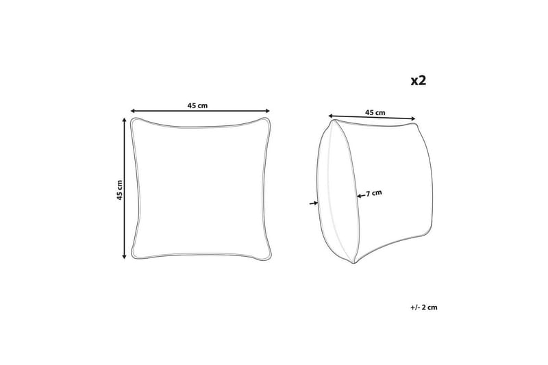 Prydnadskuddar Lonicera set om 2 - Textil & mattor - Kudde & kuddfodral - Prydnadskudde & soffkudde