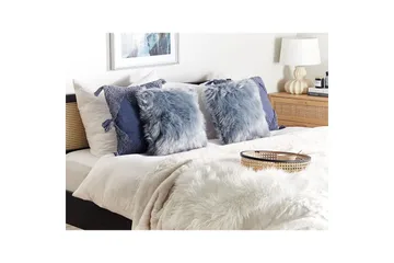 Prydnadskuddar Lubha set om 2 Blå/grå - Blå/grå - Textil & mattor - Kudde & kuddfodral - Prydnadskudde & soffkudde