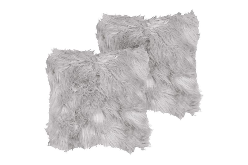 Prydnadskuddar Lubha set om 2 Grå, Grå