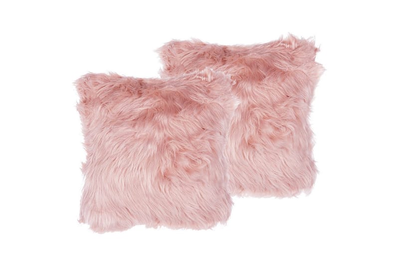 Prydnadskuddar Lubha set om 2 Rosa - Rosa - Textil & mattor - Kudde & kuddfodral - Prydnadskudde & soffkudde