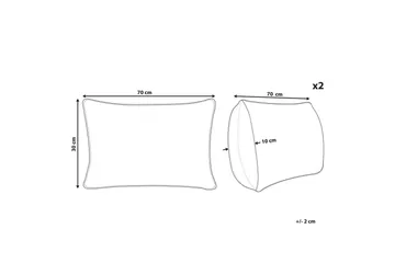 Prydnadskuddar Luina set om 2 - Textil & mattor - Kudde & kuddfodral - Prydnadskudde & soffkudde