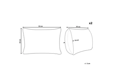 Prydnadskuddar Lythrum set om 2 - Textil & mattor - Kudde & kuddfodral - Prydnadskudde & soffkudde