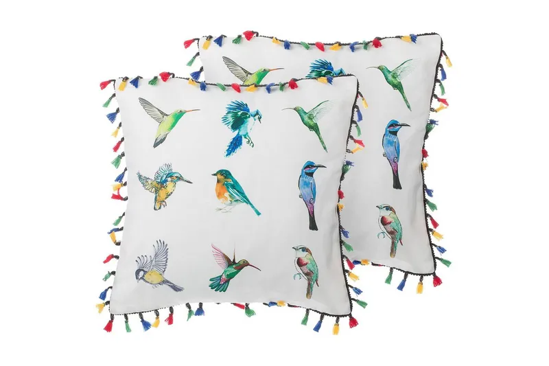 Prydnadskuddar Mallow set om 2