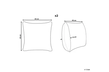 Prydnadskuddar Meadowfoam set om 2 - Textil & mattor - Kudde & kuddfodral - Prydnadskudde & soffkudde
