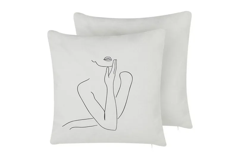 Prydnadskuddar Meadowfoam set om 2