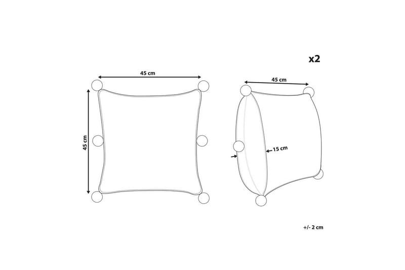 Prydnadskuddar Ocotea set om 2 - Textil & mattor - Kudde & kuddfodral - Prydnadskudde & soffkudde