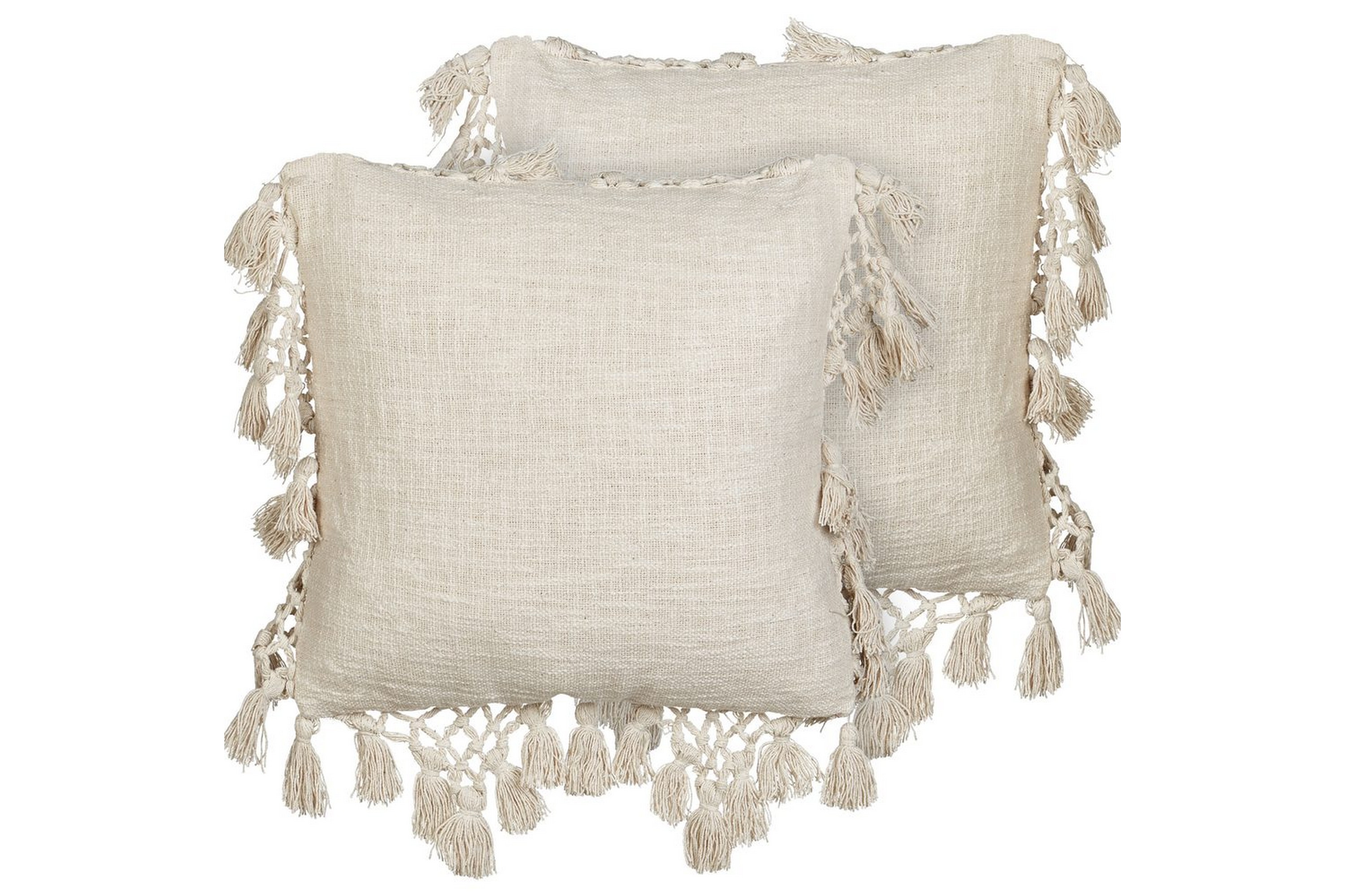Prydnadskuddar Olearia set om 2 Beige Beige