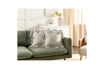 Prydnadskuddar Olearia set om 2 Beige - Beige - Textil & mattor - Kudde & kuddfodral - Prydnadskudde & soffkudde