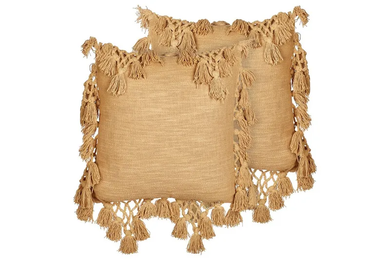 Prydnadskuddar Olearia set om 2 Sandeige, Sandeige