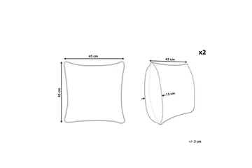 Prydnadskuddar Rotala set om 2 - Textil & mattor - Kudde & kuddfodral - Prydnadskudde & soffkudde