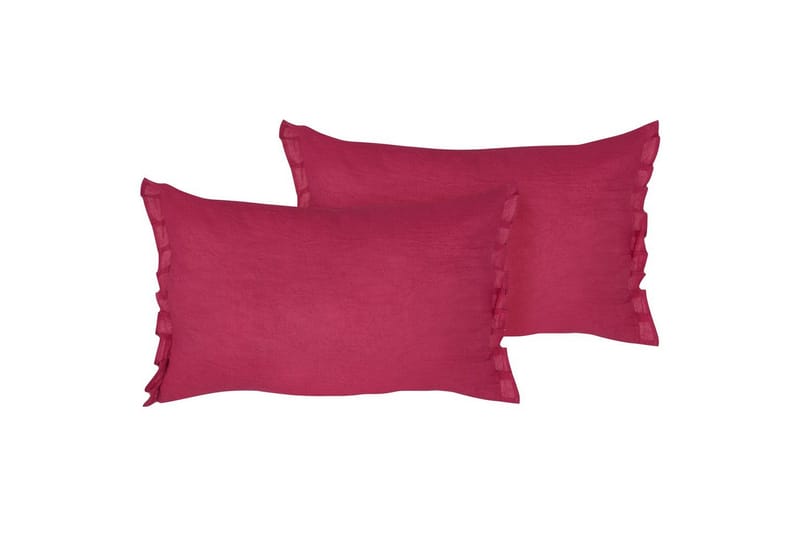 Prydnadskuddar Sassafras set om 2 Röd - Röd - Textil & mattor - Kudde & kuddfodral - Prydnadskudde & soffkudde