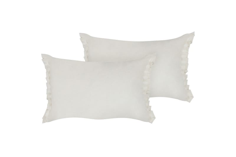 Prydnadskuddar Sassafras set om 2 Vit - Vit - Textil & mattor - Kudde & kuddfodral - Prydnadskudde & soffkudde