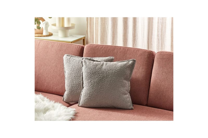 Prydnadskuddar Senecia set om 2 Beige - Beige - Textil & mattor - Kudde & kuddfodral - Prydnadskudde & soffkudde