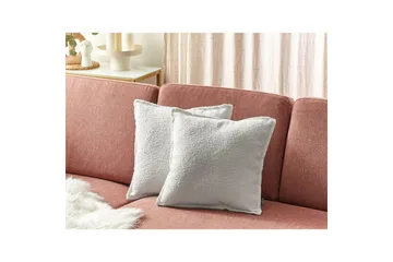 Prydnadskuddar Senecia set om 2 Vit - Vit - Textil & mattor - Kudde & kuddfodral - Prydnadskudde & soffkudde