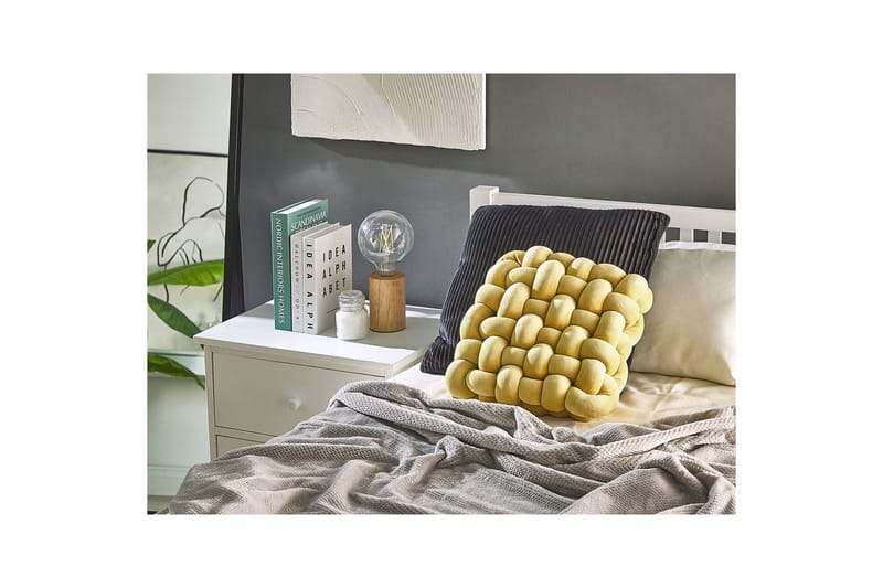 Prydnadskuddar Sirali Gul - Gul - Textil & mattor - Kudde & kuddfodral - Prydnadskudde & soffkudde