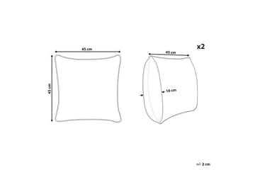 Prydnadskuddar Skimmia set om 2 - Inredning - Dekoration & inredningsdetaljer - Julpynt & juldekoration - Jultextil - Julduk & jullöpare