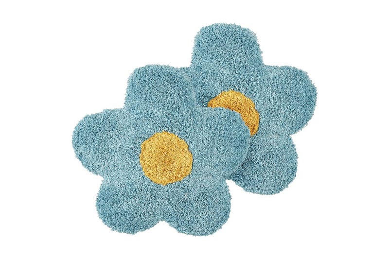 Prydnadskuddar Sorrel set om 2 Blå/Vit/Gul, Blå/Vit/Gul