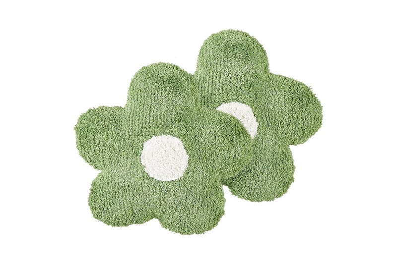 Prydnadskuddar Sorrel set om 2 Grön/Vit - Grön/Vit - Textil & mattor - Kudde & kuddfodral - Prydnadskudde & soffkudde
