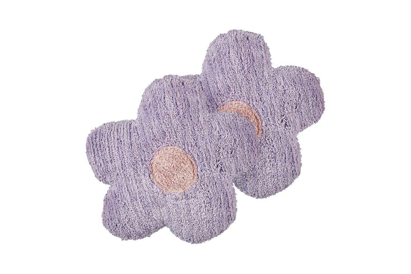Prydnadskuddar Sorrel set om 2 Violett/Vit/Rosa - Violett/Vit/Rosa - Textil & mattor - Kudde & kuddfodral - Prydnadskudde & soffkudde