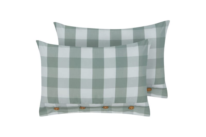 Prydnadskuddar Tamnine set om 2 Mintgrön/Vit, Rektangulär - Mintgrön/Vit, Rektangulär - Textil & mattor - Kudde & kuddfodral - Prydnadskudde & soffkudde