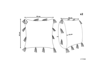 Prydnadskuddar Torenia set om 2 - Textil & mattor - Kudde & kuddfodral - Prydnadskudde & soffkudde