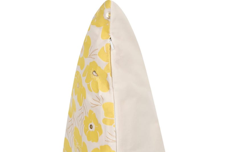 Prydnadskuddar Triteleia set om 2 Gul/Beige/Guld - Gul/Beige/Guld - Textil & mattor - Kudde & kuddfodral - Prydnadskudde & soffkudde