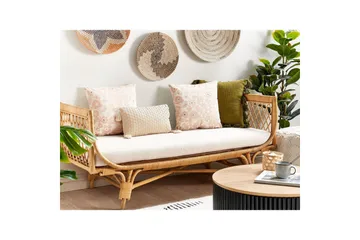 Prydnadskuddar Triteleia set om 2 Rosa/guld/beige - Rosa/guld/beige - Textil & mattor - Kudde & kuddfodral - Prydnadskudde & soffkudde