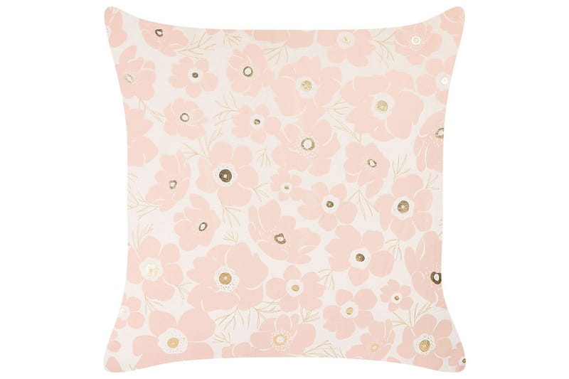 Prydnadskuddar Triteleia set om 2 Rosa/guld/beige - Rosa/guld/beige - Textil & mattor - Kudde & kuddfodral - Prydnadskudde & soffkudde