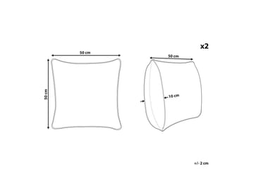 Prydnadskuddar Vellore set om 2 - Textil & mattor - Kudde & kuddfodral - Kudde utomhus