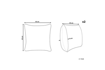 Prydnadskuddar Yasmin set om 2 - Textil & mattor - Kudde & kuddfodral - Prydnadskudde & soffkudde
