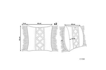 Prydnadskuddar Yortan set om 2 - Textil & mattor - Kudde & kuddfodral - Prydnadskudde & soffkudde