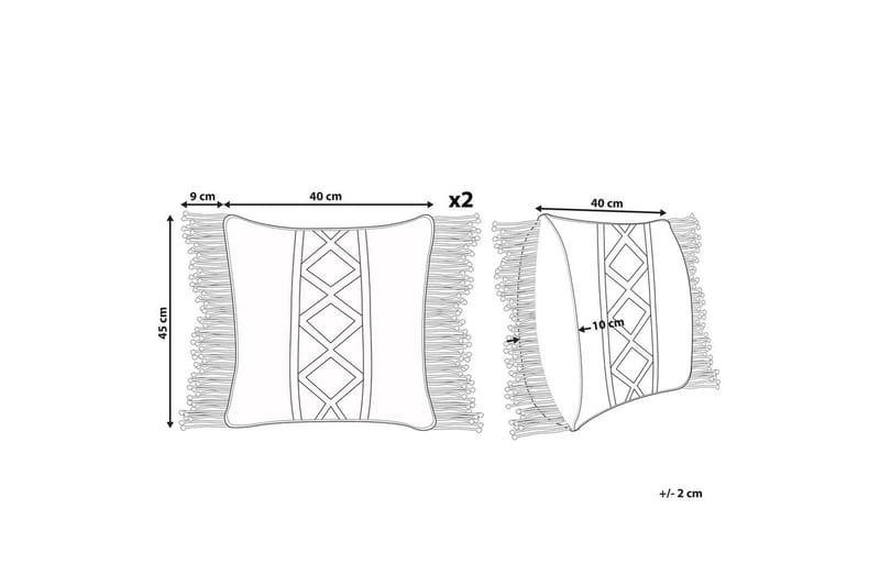 Prydnadskuddar Yortan set om 2 - Textil & mattor - Kudde & kuddfodral - Kudde utomhus