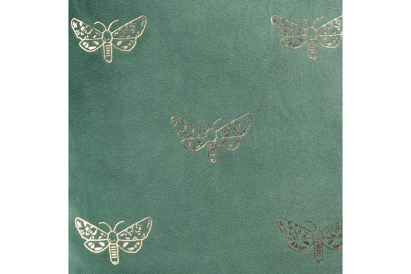 Prydnadskuddar Yuzuri set om 2 Grön/guld - Grön/guld - Textil & mattor - Kudde & kuddfodral - Prydnadskudde & soffkudde