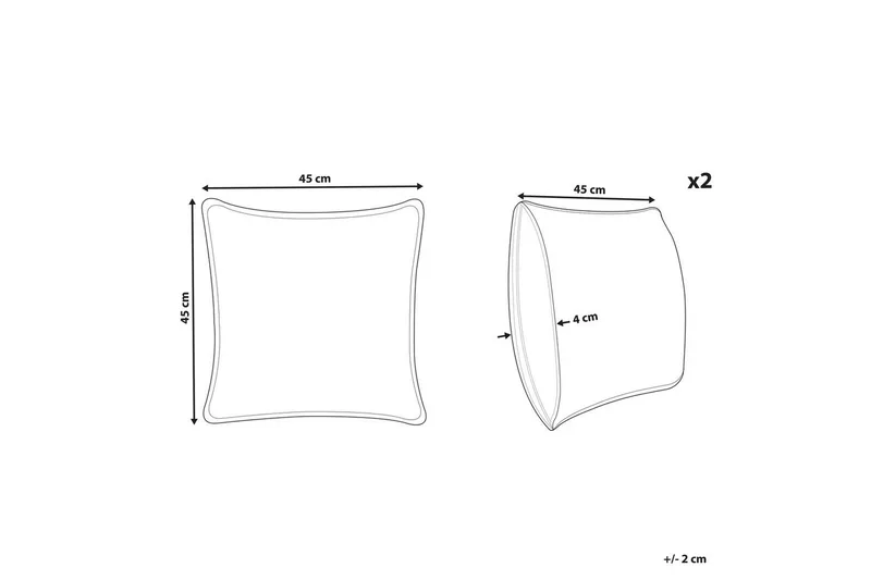 Prydnadskuddar Yuzuri set om 2 Grön/guld - Grön/guld - Textil & mattor - Kudde & kuddfodral - Prydnadskudde & soffkudde
