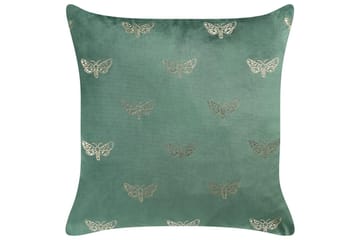 Prydnadskuddar Yuzuri set om 2 Grön/guld - Grön/guld - Textil & mattor - Kudde & kuddfodral - Prydnadskudde & soffkudde