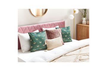 Prydnadskuddar Yuzuri set om 2 Grön/guld - Grön/guld - Textil & mattor - Kudde & kuddfodral - Prydnadskudde & soffkudde