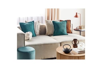 Prydnadskuddar Zinnia set om 2 Blå, Fyrkantig - Blå, Fyrkantig - Textil & mattor - Kudde & kuddfodral - Prydnadskudde & soffkudde