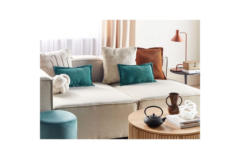 Prydnadskuddar Zinnia set om 2 Blå, Rektangulär - Blå, Rektangulär - Textil & mattor - Kudde & kuddfodral - Prydnadskudde & soffkudde