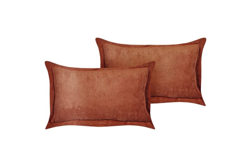 Prydnadskuddar Zinnia set om 2 Brun, Rektangulär - Brun, Rektangulär - Textil & mattor - Kudde & kuddfodral - Prydnadskudde & soffkudde