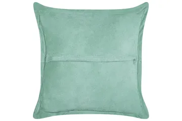 Prydnadskuddar Zinnia set om 2 Grön, Fyrkantig - Grön, Fyrkantig - Textil & mattor - Kudde & kuddfodral - Prydnadskudde & soffkudde