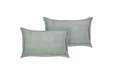 Prydnadskuddar Zinnia set om 2 Grön, Rektangulär - Grön, Rektangulär - Textil & mattor - Kudde & kuddfodral - Prydnadskudde & soffkudde